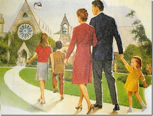 family-going-to-church