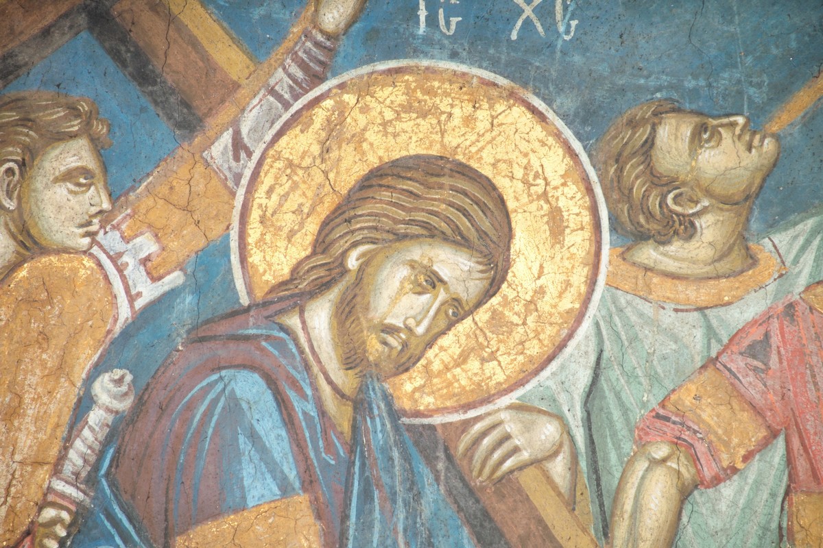 christ-being-led-to-the-crucifixion-monastery-decani-detail