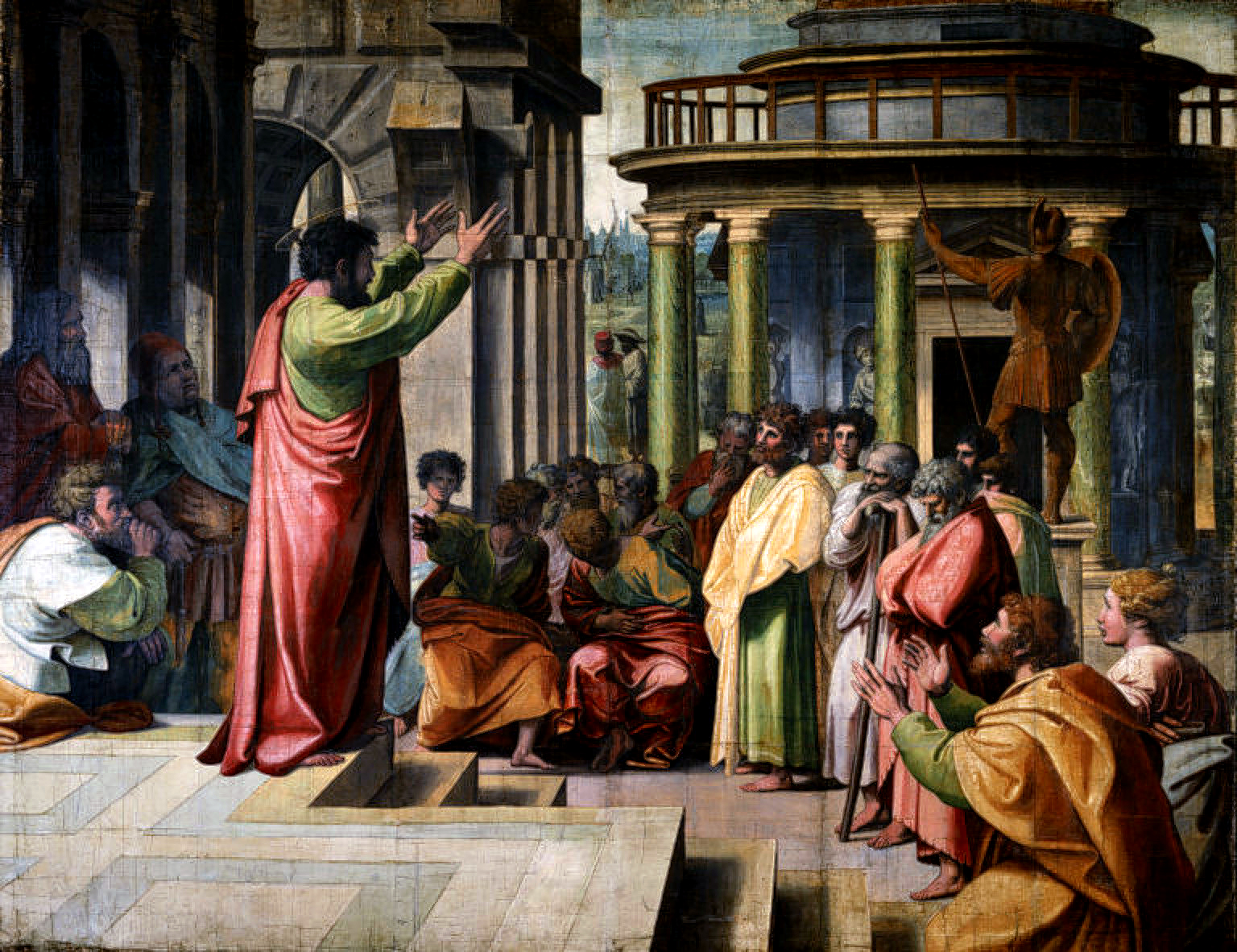 VA_-_Raphael_St_Paul_Preaching_in_Athens_1515